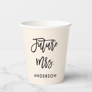 Custom Future Mrs. Paper Cups