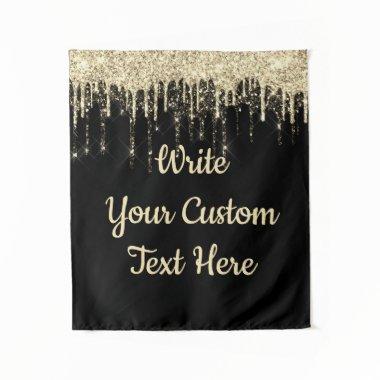 Custom Glitter Anniversary Photo Booth Backdrop