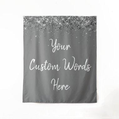 Custom Gray Backdrop Birthday Photo Booth Grey