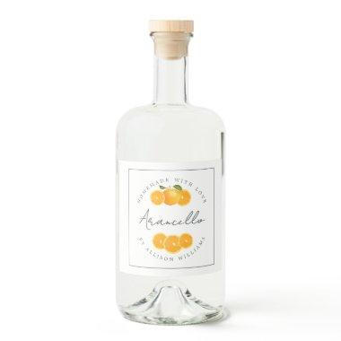 Custom Homemade Arancello Label