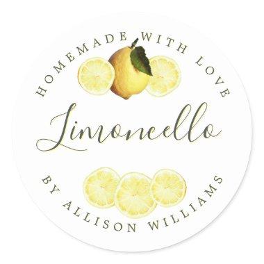 Custom Homemade Limoncello Label