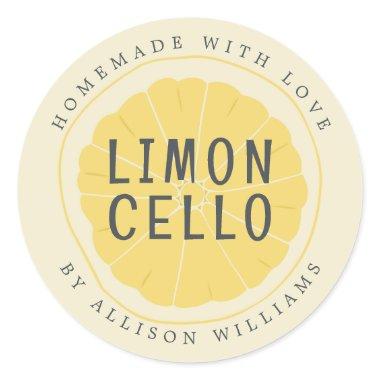 Custom Homemade Limoncello Label