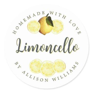 Custom Homemade Limoncello Label