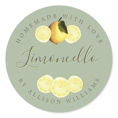 Custom Homemade Limoncello Label