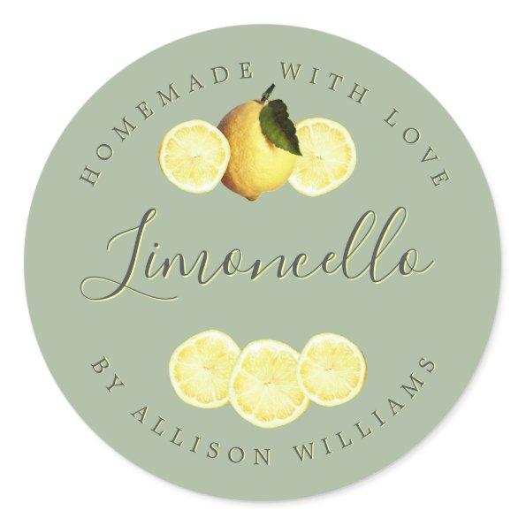 Custom Homemade Limoncello Label