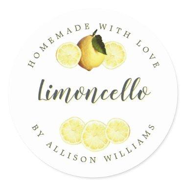 Custom Homemade Limoncello Label