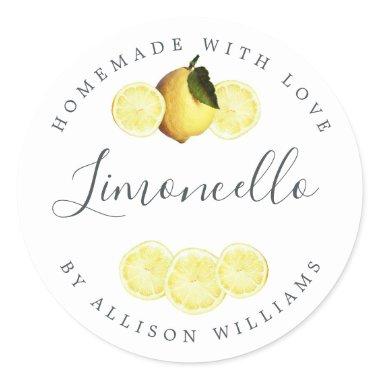 Custom Homemade Limoncello Label