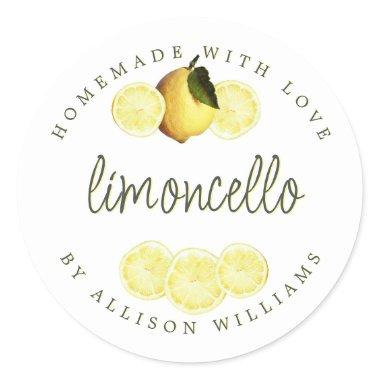 Custom Homemade Limoncello Label