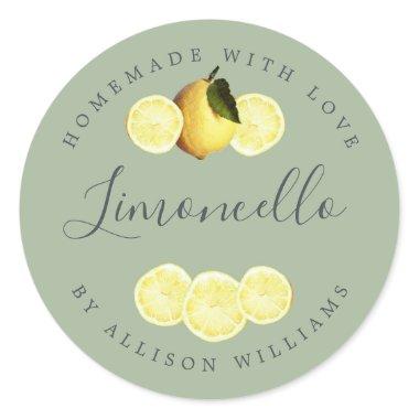 Custom Homemade Limoncello Label