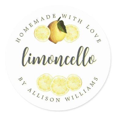 Custom Homemade Limoncello Label