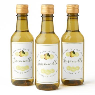 Custom Homemade Limoncello Label
