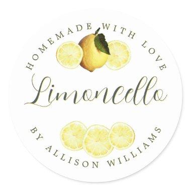 Custom Homemade Limoncello Label