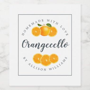 Custom Homemade Orangecello Label