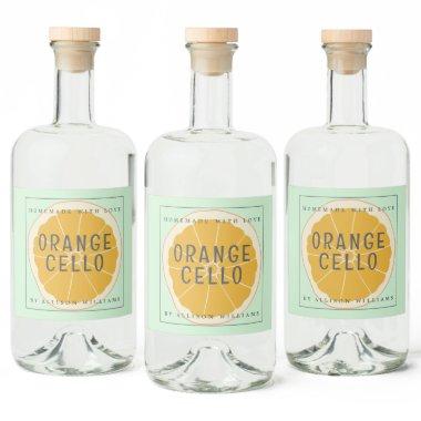 Custom Homemade Orangecello Label