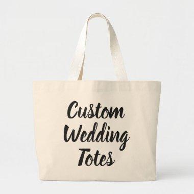 Custom LARGE Wedding Tote Blank Template