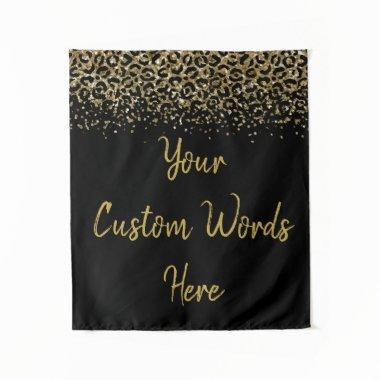 Custom Leopard Backdrop Birthday Party Photo Booth