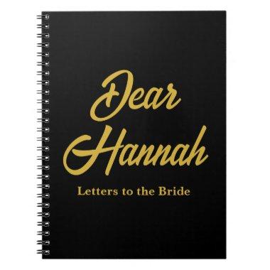 Custom Letters to the Bride Hen Do  Notebook
