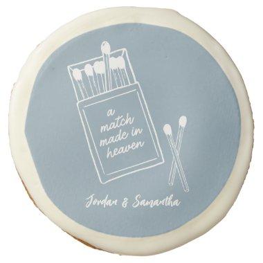 Custom Match Made in Heaven Engagement Party Favor Sugar Cookie