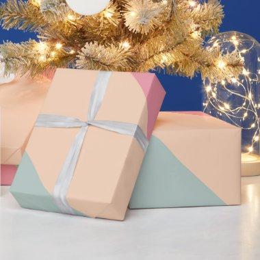 Custom Minimalist Blank Template Modern Colorful Wrapping Paper