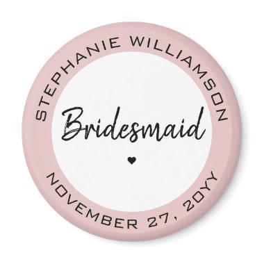 Custom Minimalist Bridesmaid Personalized Gift Magnet