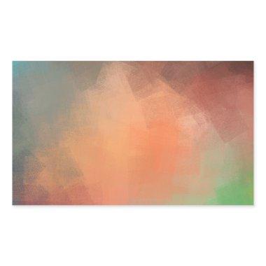 Custom Modern Abstract Blank Elegant Template Rectangular Sticker