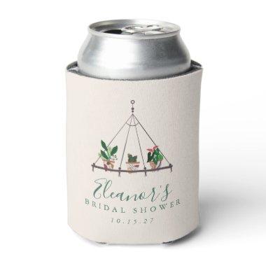 Custom Modern Boho Plants Bridal Shower Can Cooler