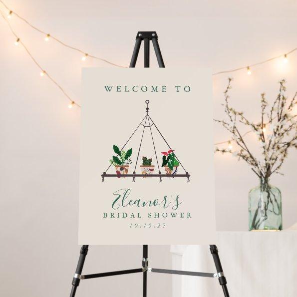 Custom Modern Boho Plants  Welcome Foam Board