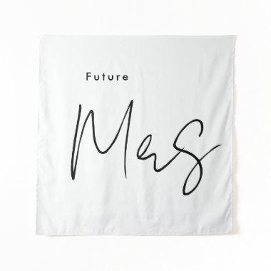 Custom Modern Future Mrs Bridal Shower Tapestry