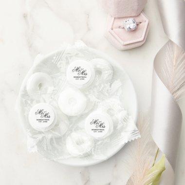 Custom Mr and Mrs wedding candy Life Saver® Mints