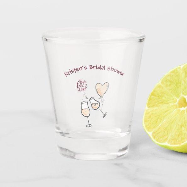 Custom Name  Clinking Wine Shot Glass