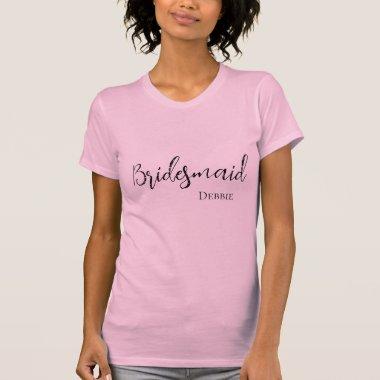 Custom Name Bridesmaid T-Shirt