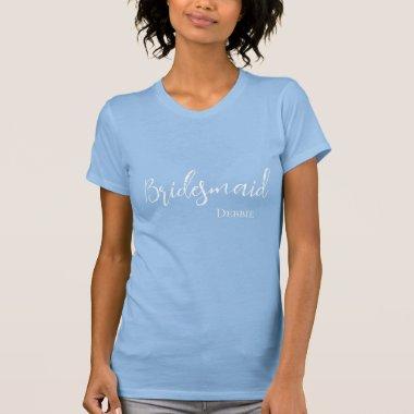 Custom Name Bridesmaid T-Shirt