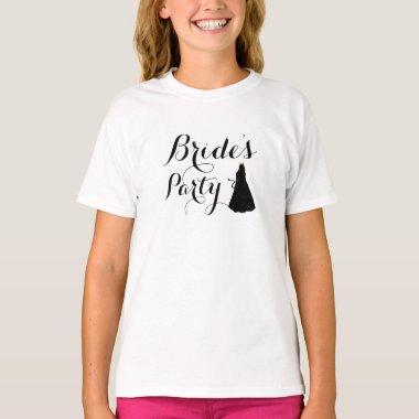 Custom Naughty Batchelorette Bride's Party Script T-Shirt