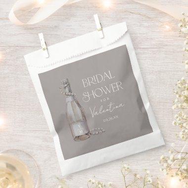 Custom Pearls Prosecco  Favor Bags