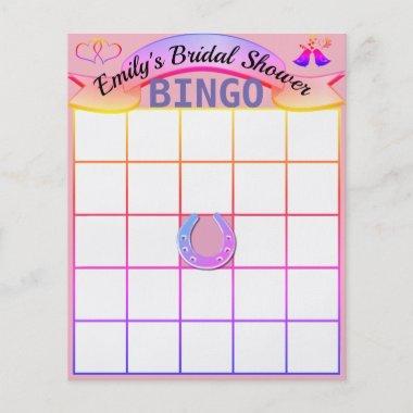 Custom Personalized Bridal Shower Bingo Invitations Flyer