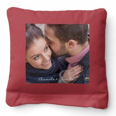 Custom Photo Name Wedding Bridal Favor Valentine Cornhole Bags