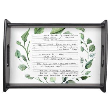 Custom Photo Recipe  Display Serving Tray