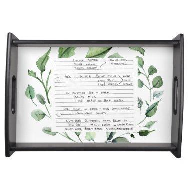 Custom Photo Recipe Invitations Display Serving Tray