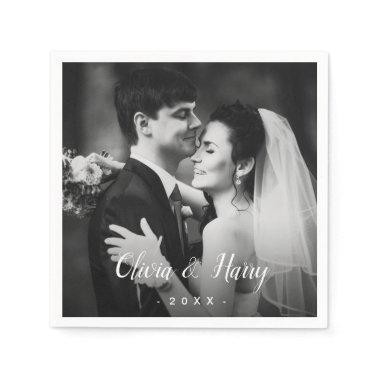 Custom Photo | Wedding Paper Napkins