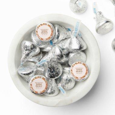 Custom Retro Terracotta Boho Floral Bridal Shower Hershey®'s Kisses®