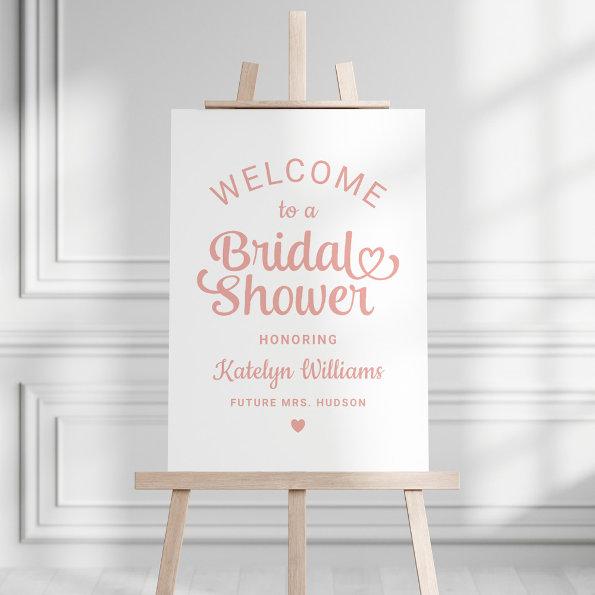 Custom Rose Gold Wedding  Welcome Foam Board