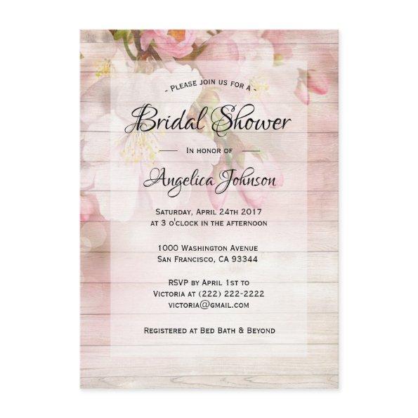 Custom Rustic Cherry Blossom Floral