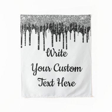 Custom Silver Anniversary Photo Booth Backdrop
