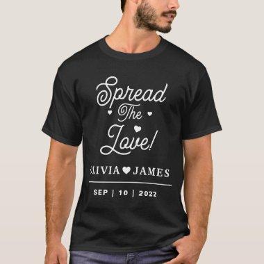 Custom Spread The Love Save the Date T-Shirt