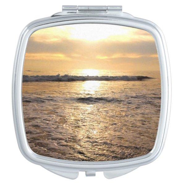 Custom Square Photo Compact Mirror Add Your Image
