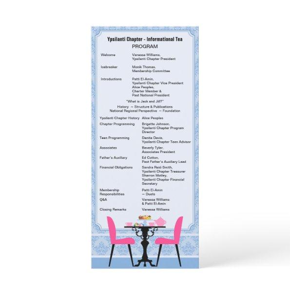 Custom Tea Party Program