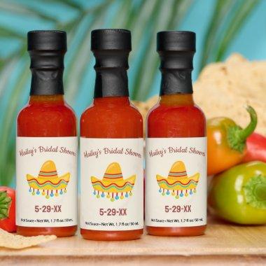 Custom Text  Personalized Sombrero Hot Sauces