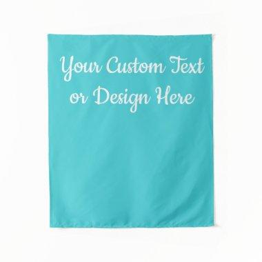 Custom Turquoise Banner Personalized  Tapestry