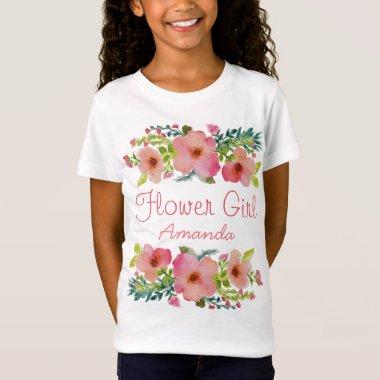 Custom watercolor floral T-Shirt
