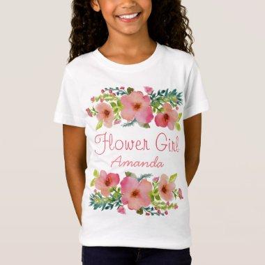 Custom watercolor floral T-Shirt